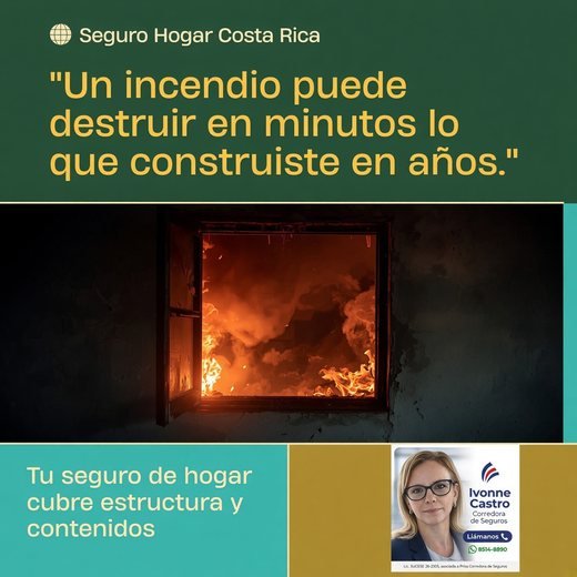 Un incendio puede afectar en minutos la estructura y el contenido de tu hogar