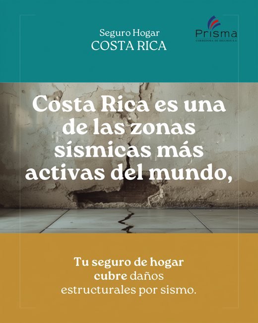 Costa Rica es una zona sísmica activa: tu seguro de hogar puede cubrir daños estructurales por sismo